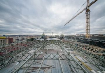 Průmyslový palác na Výstavišti má za sebou dva roky rekonstrukce, práce pokračují