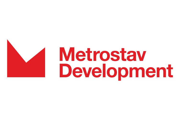 Metrostav Development Logo Cervene