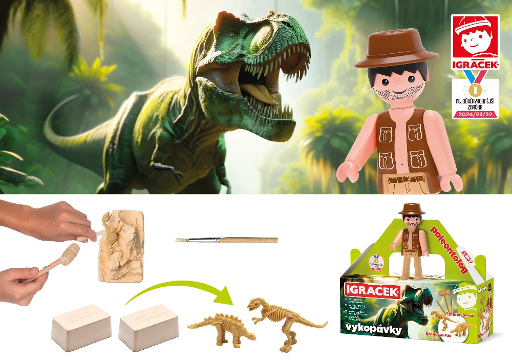 Igracek vykopavky paleontolog 68fc5fea23091